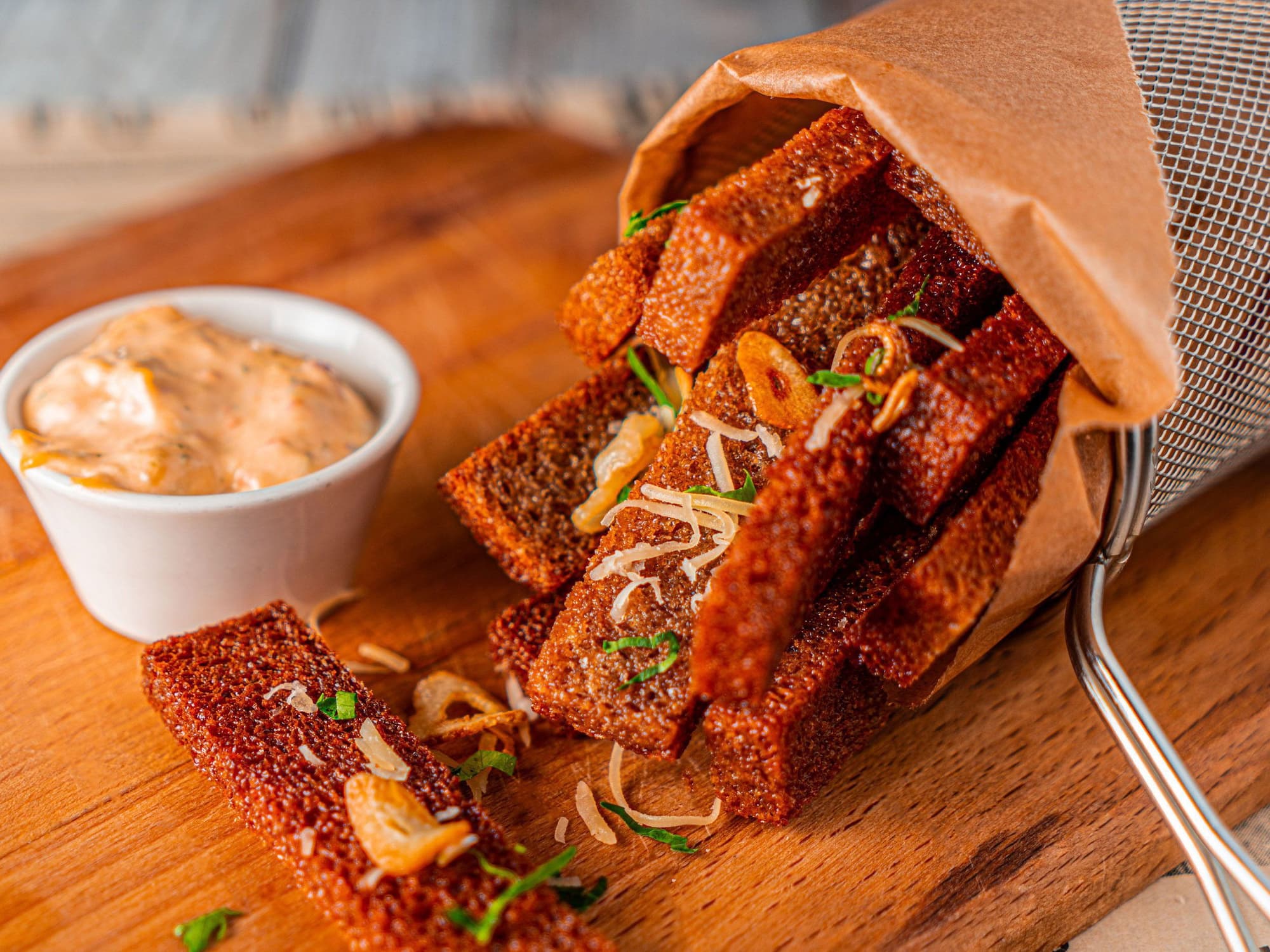 (Меню зала) Чесночные гренки